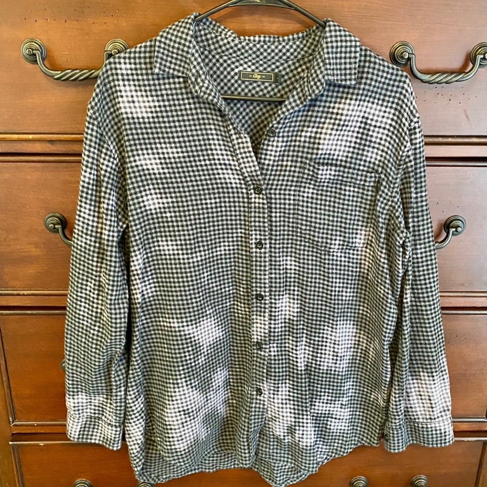 OBEY acid-washed flannel